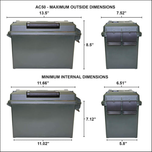 MTM AC50C Ammo Can - Forest Green