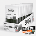 SCUSA Stripper Clips™ Case of 12 Packs – OLIVE, Color-Coded System